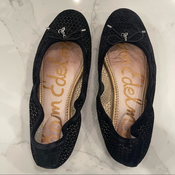 🎉HOST PICK🎉 Sam Edelman black suede Felicia ballet flats - Picture 14 of 14